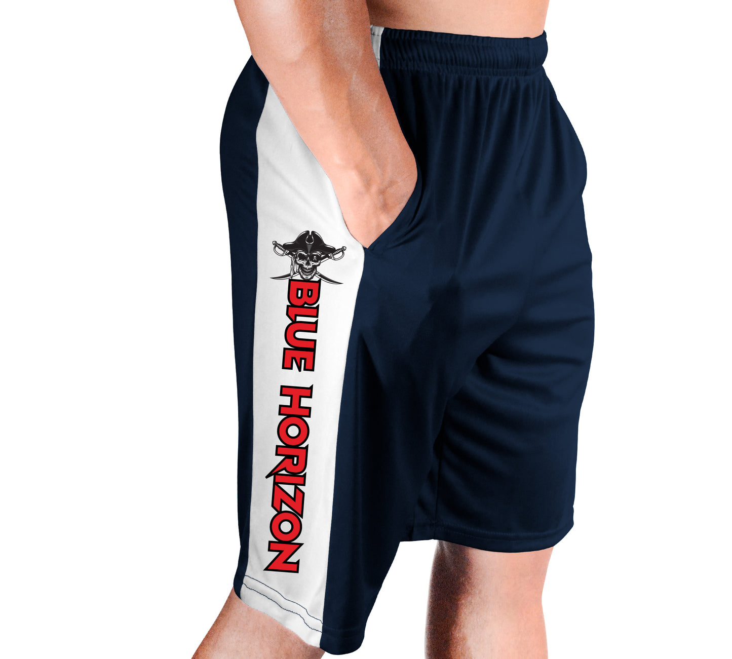 Blue Horizon - Side Panel Poly Shorts