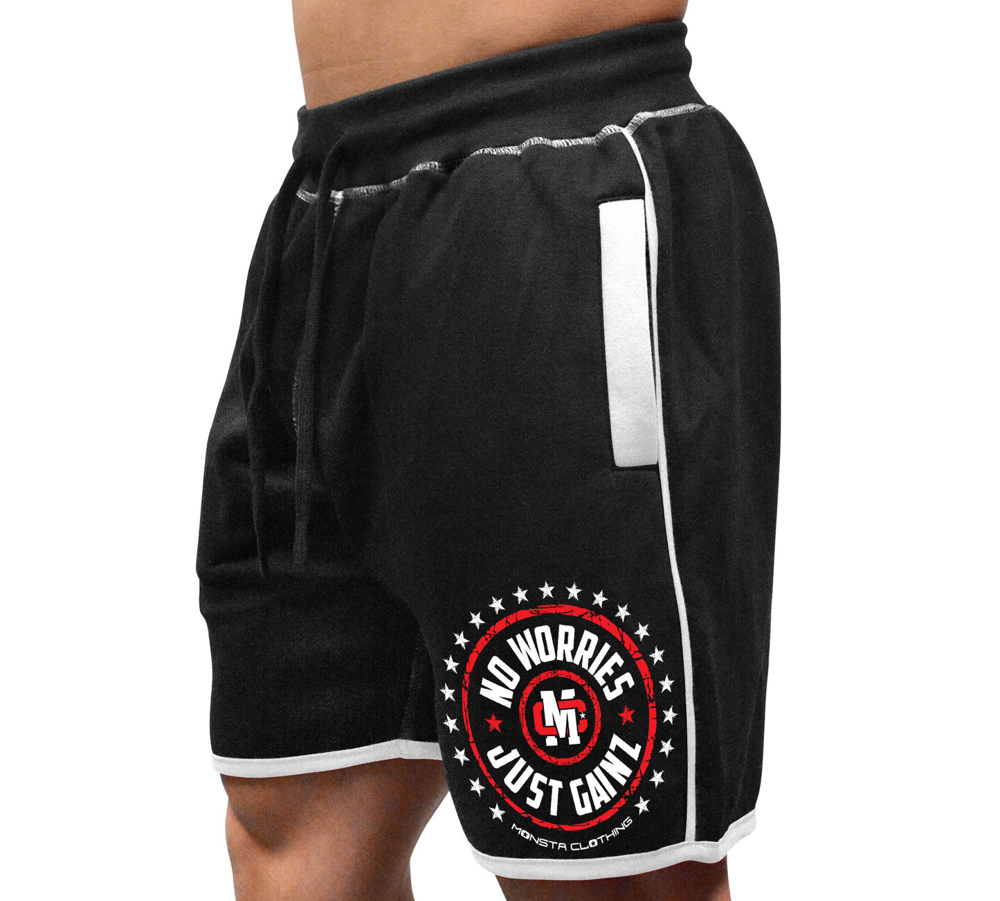 Elite Series: No Worries-Just Gainz (Crest)-320 (White-Red)