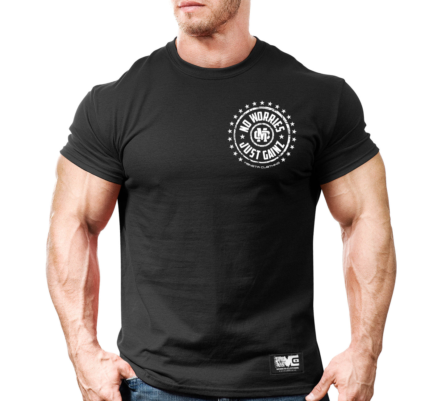CSS: No Worries-Just Gainz (Crest)-320: White