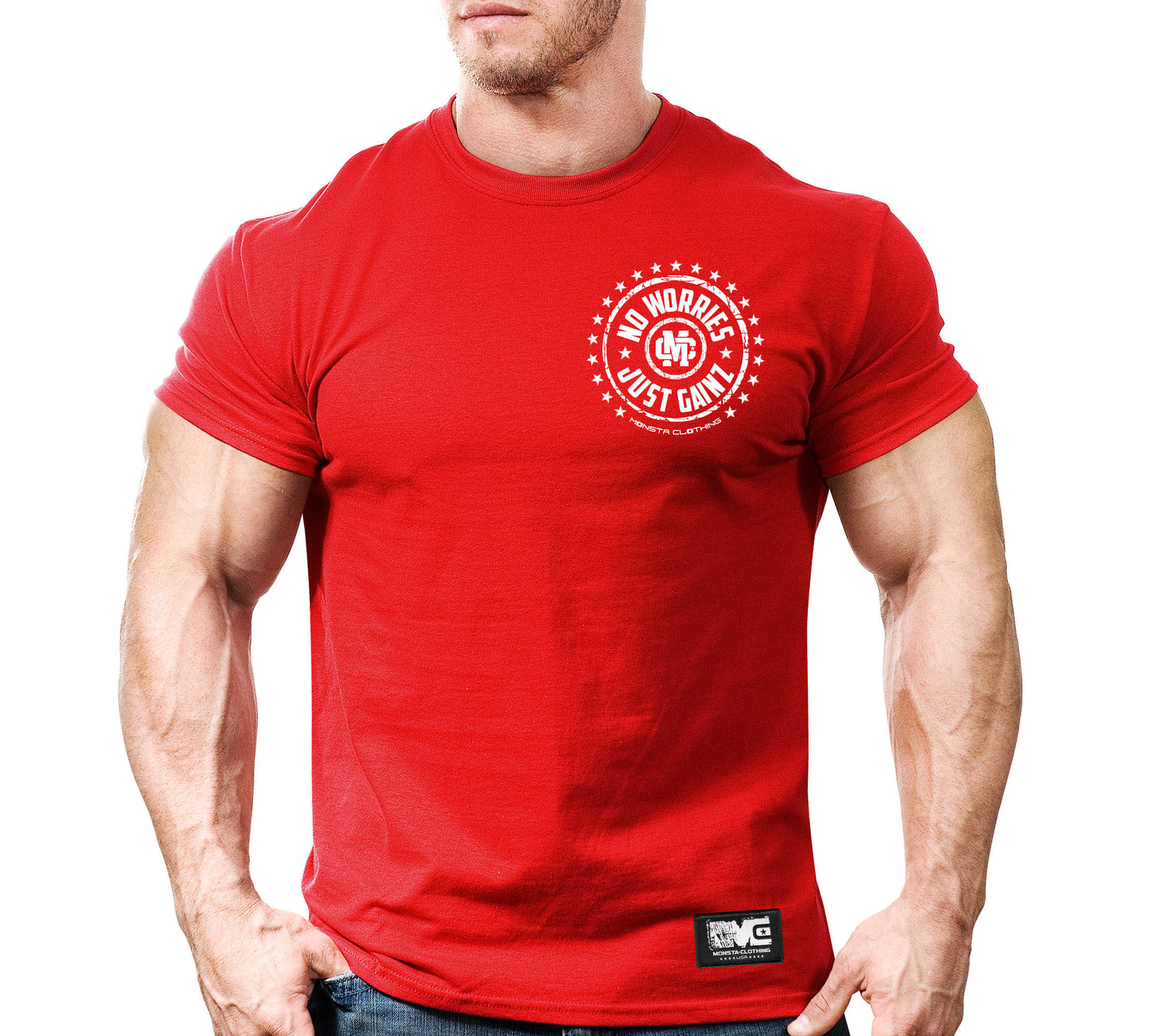 CSS: No Worries-Just Gainz (Crest)-320: White