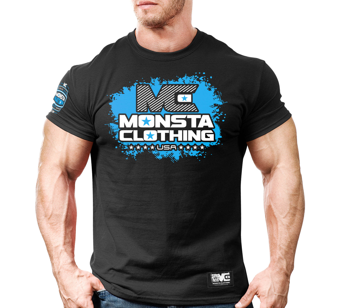 M-TEE-325-BK-BL-F