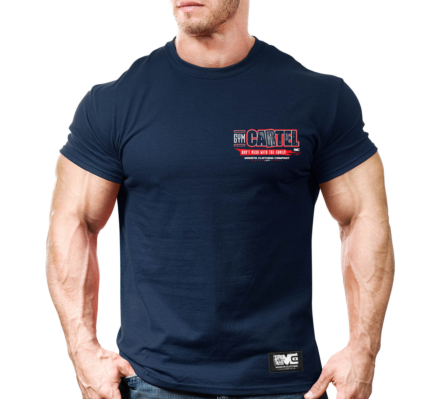 CSS: Gym CARTEL (Don't mess with the Family)-338: WT-RD – Monsta Clothing