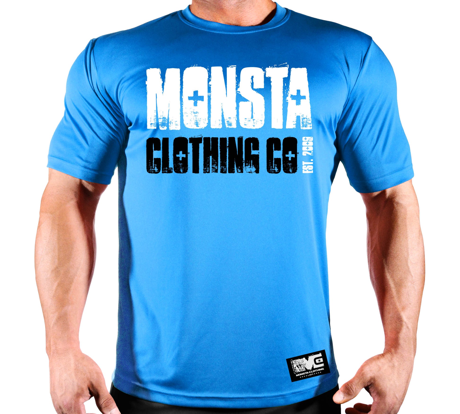 M-POLY-TEE-002-BL-WT-BK-F