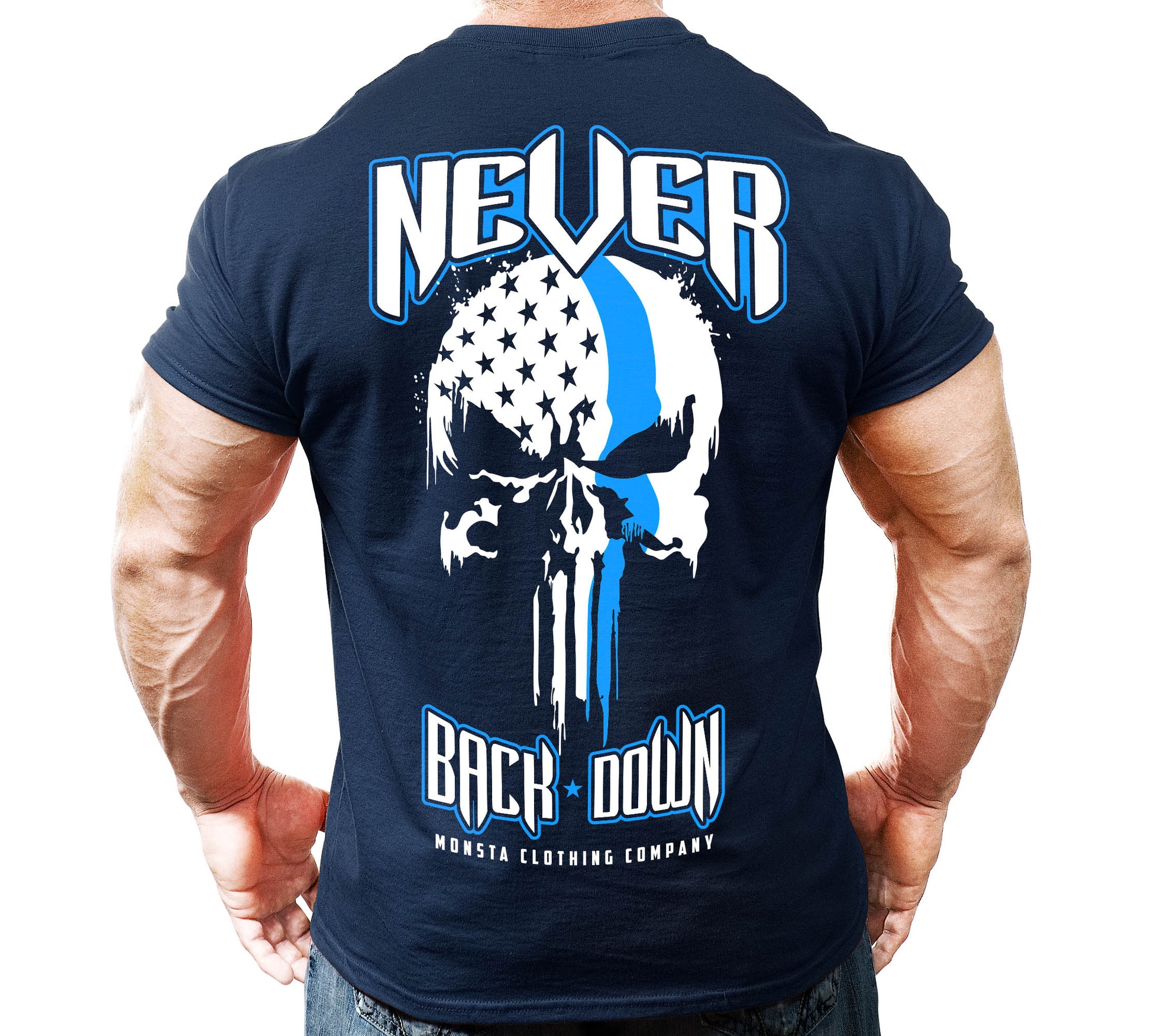 Never Back Down-350: WT-BL – Monsta Clothing